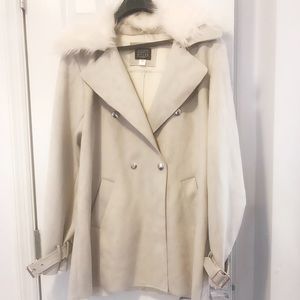 Simply Styled Faux Suede Coat